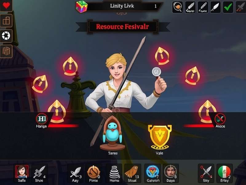 Skyward Siege Resource Management Interface